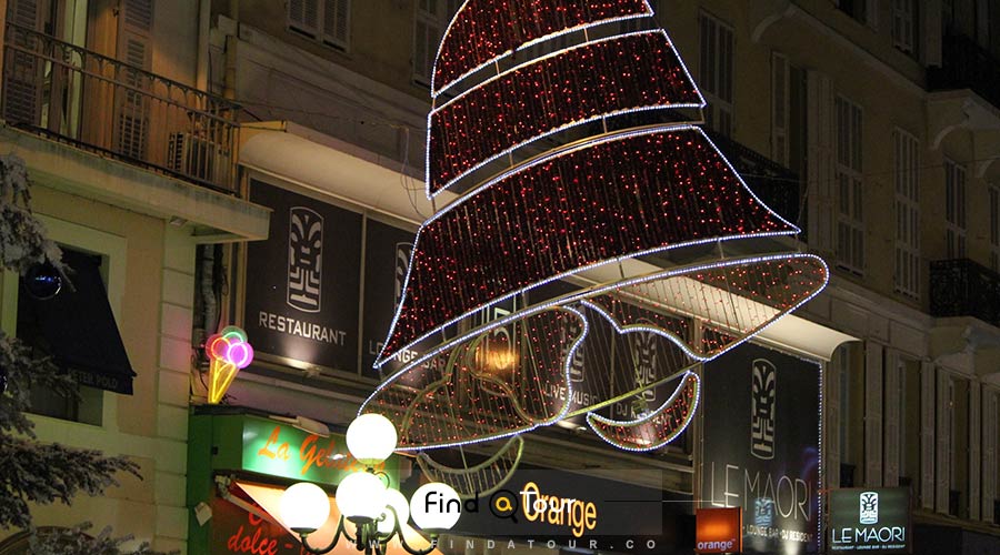عکس تزیینات شهر پاریس فرانسه در کریسمس