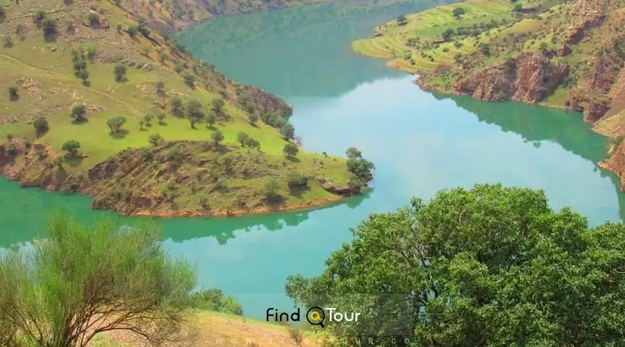 عکس رود سیروان در اورمان و کردستان روستای بلبر