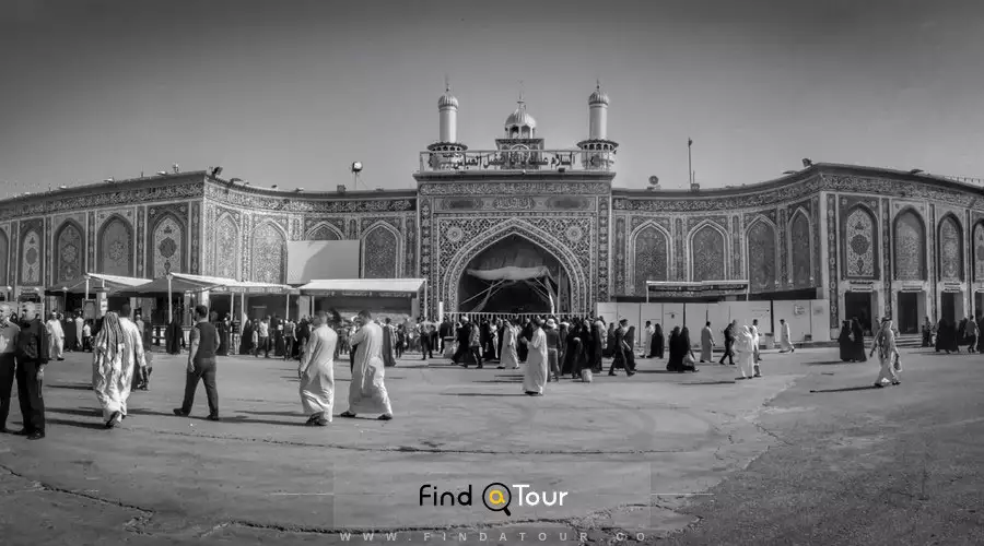 عکس ورودی حرم امام حسین در کربلا عراق