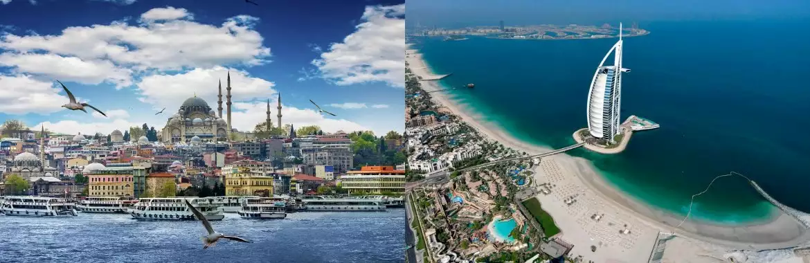 تور دبی ارزونتره یا استانبول؟ انتخاب بین مقصد لوکس یا تاریخی