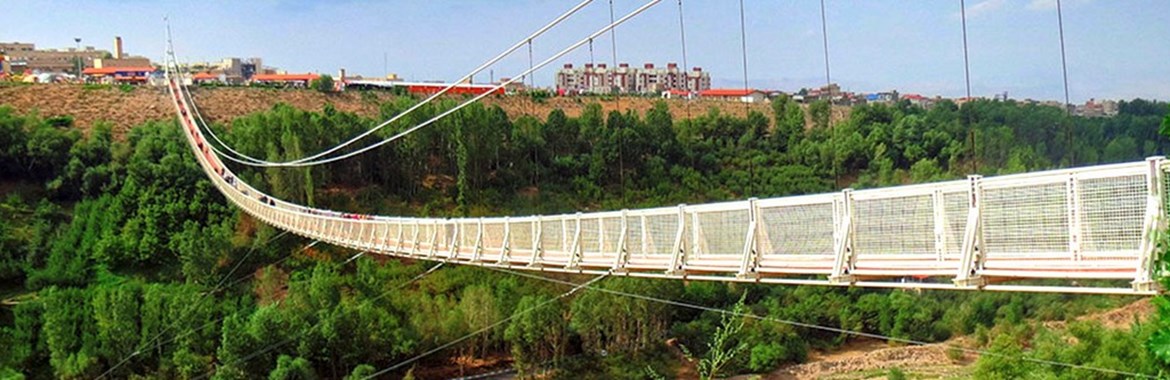 طولانی ترین پل معلق خاورمیانه در مشگین شهر