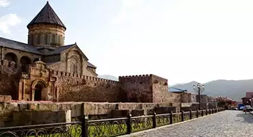 برنامه سفر پیشنهادی یک‌روزه تفلیس برروی نقشه