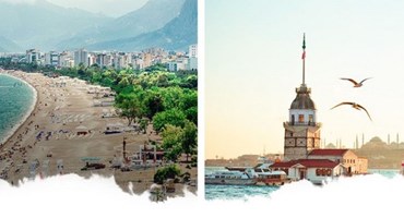مقایسه شهرهای استانبول و آنتالیا