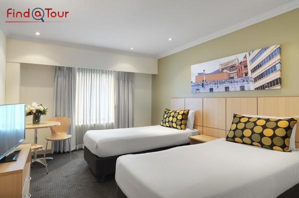 اتاق خواب هتل تراولج سیدنی استرالیا