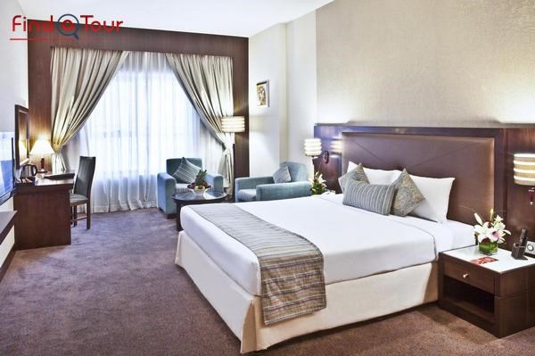 اتاق خواب هتل رامادا دیره دبی