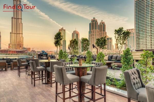 امکانات فضای باز هتل تاج دبی