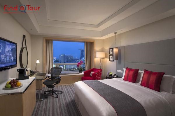 اتاق خواب هتل کارلتون سنگاپور