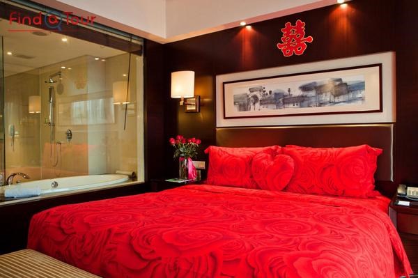 اتاق خواب هتل رادیسون بلو شانگهای هنگ کان چین 