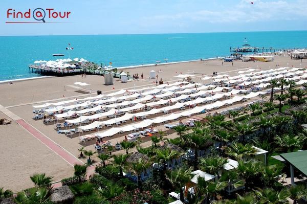 ساحل اختصاصی هتل دلفین دیوا پرمیر ترکیه