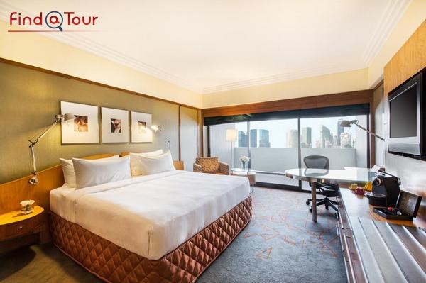 اتاق خواب هتل پن پسیفیک سنگاپور 