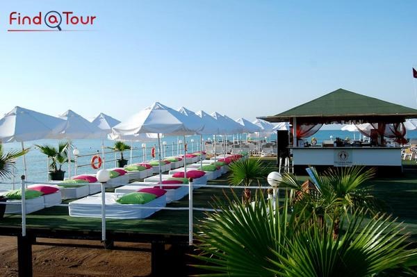 امکانات ساحلی هتل دلفین دیوا پرمیر ترکیه