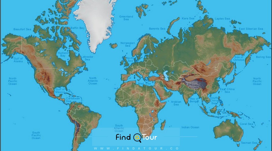 نقشه باکیفیت جهان