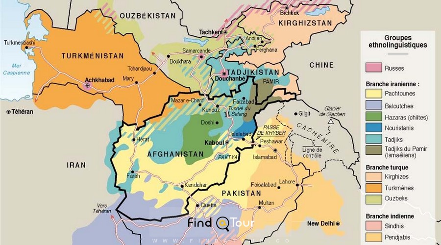 نقشه دقیق افغانستان