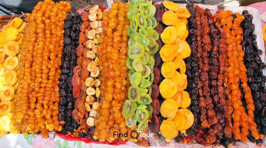 سوغات ارمنستان میوه های خشک شده