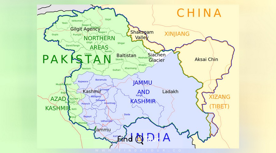 نقشه هند و پاکستان