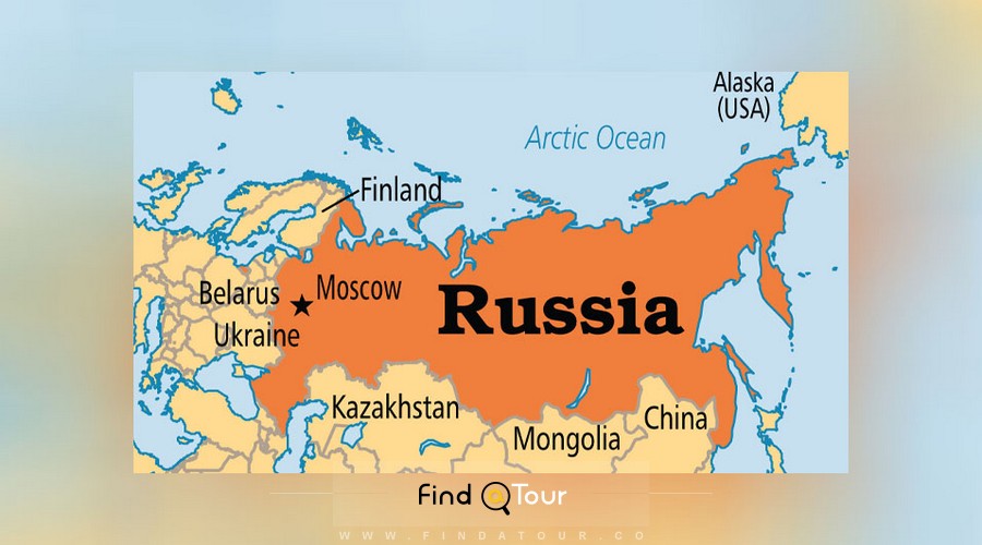 نقشه مسکو پایتخت کشور روسیه