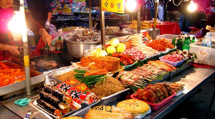  قیمت غذاهای خیابانی کره ای 