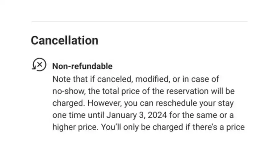 قوانین کنسلی هتل ها